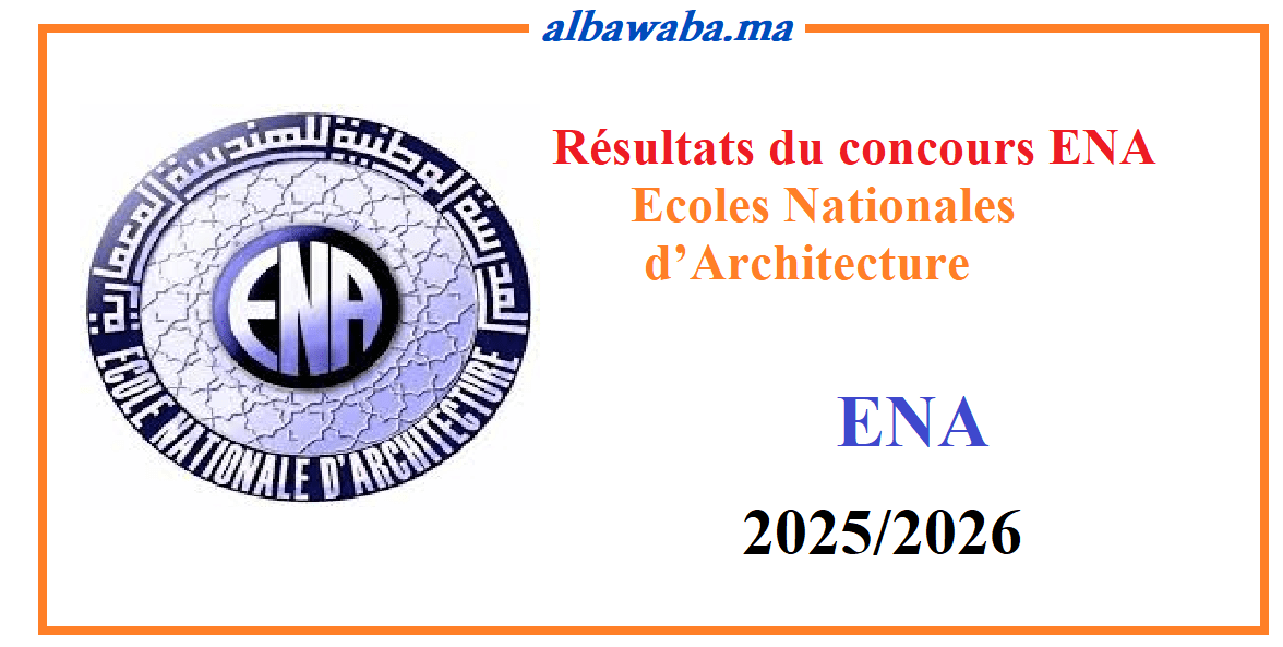 Résultats du concours ENA - Ecoles Nationales d’Architecture - 2025/2026